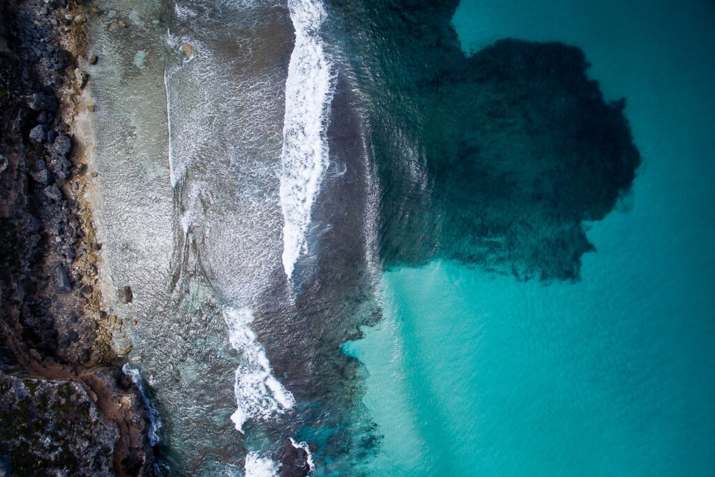 Whalers Way, beneath the cliff face